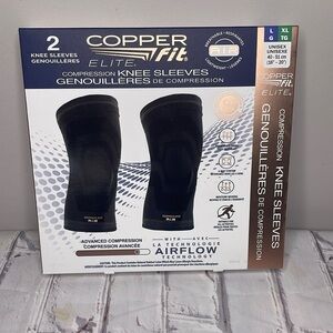 Copper Fit Elite Compression Knee Sleeves 2 Pack